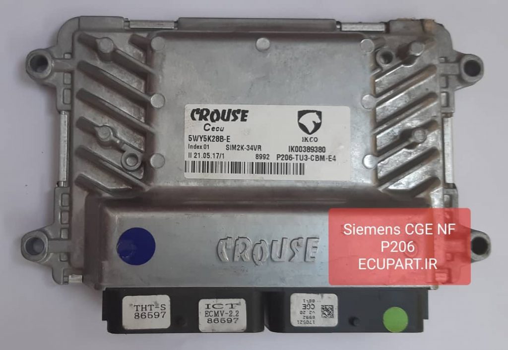 ایسیو زیمنس شبکه دار CGE برای پژو 206 موتور TU3